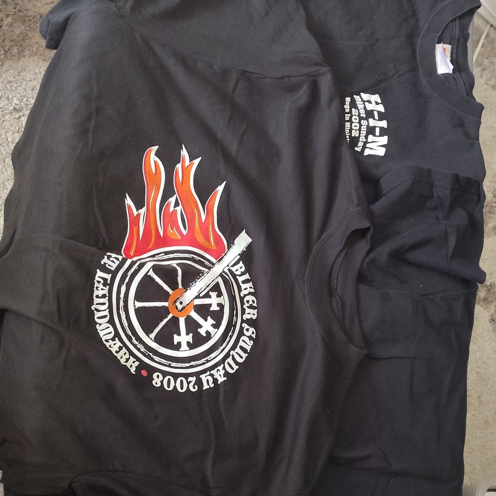 Set Of 3 Biker Sunday T-shirts